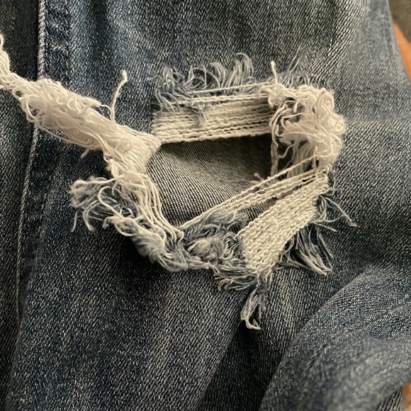 Women Express High Rise Distressed Ripped Stretch Ankle Legging Skinny Jeans - Picture 7 of 9